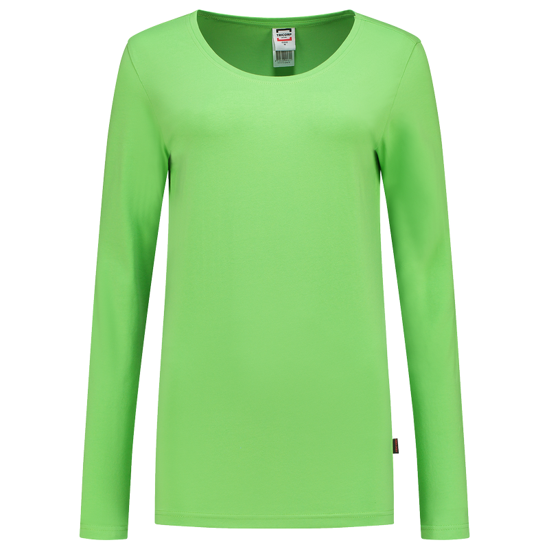 TRICORP T-Shirt Lange Mouw Dames - Lime